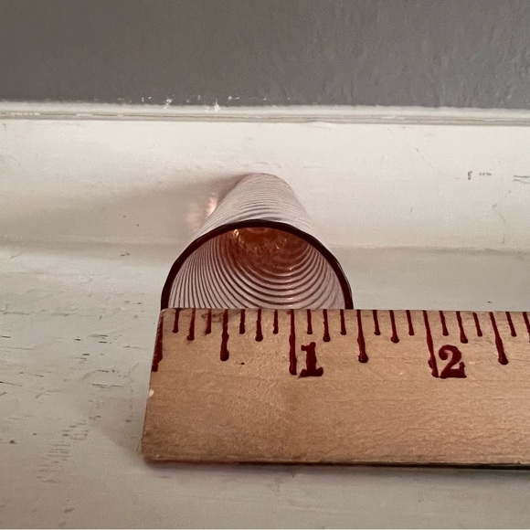 MCM Vintage Swirled Pink Glass Bud Vase - Picture 2 of 3